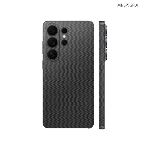 Dán Skin Samsung Galaxy S26 Series Vân Nổi Pattern Grey | UVPT29