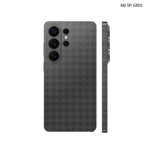 Dán Skin Samsung Galaxy S26 Series Vân Nổi Pattern Grey | UVPT29