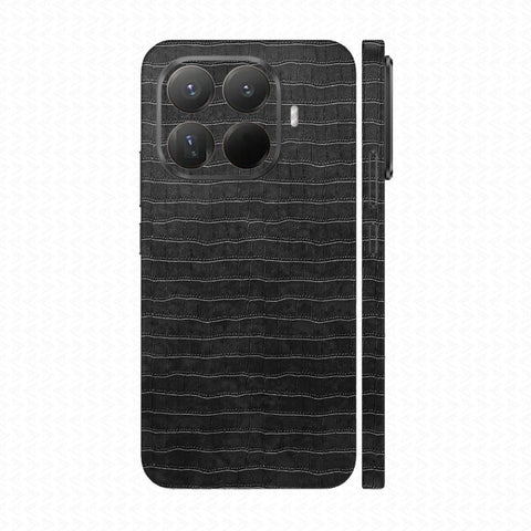 Miếng Dán Da Xiaomi 15T | Pro Vân Cá Sấu Đen