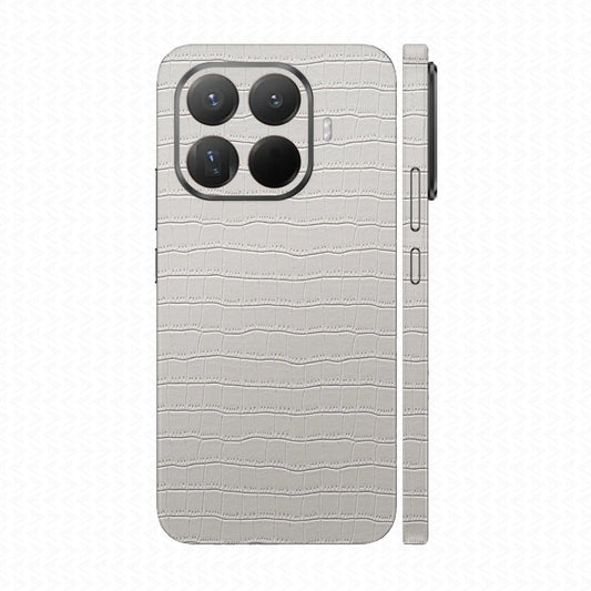 Miếng Dán Da Xiaomi 15T | Pro Vân Cá Sấu Trắng