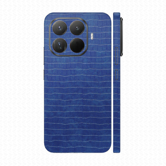 Miếng Dán Da Xiaomi 15T | Pro Vân Cá Sấu Xanh Navy