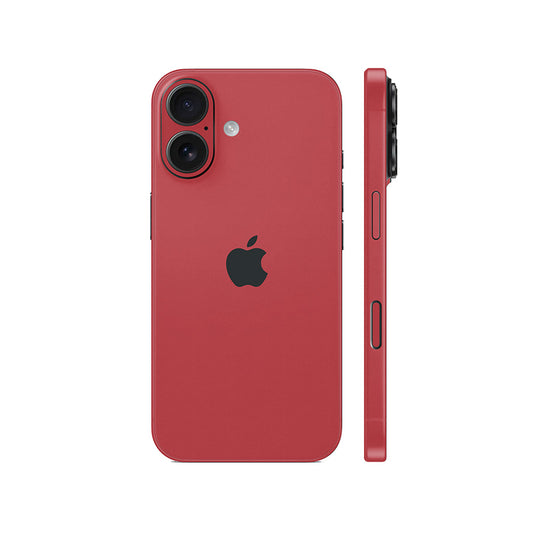 Miếng Dán Da IPhone 15 Series Vân Aran Đỏ