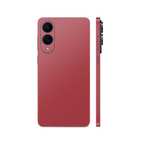 Miếng Dán Da Samsung Galaxy S25 Series Vân Aran Đỏ