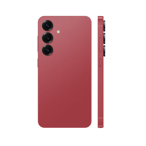Miếng Dán Da Samsung Galaxy S25 Series Vân Aran Đỏ