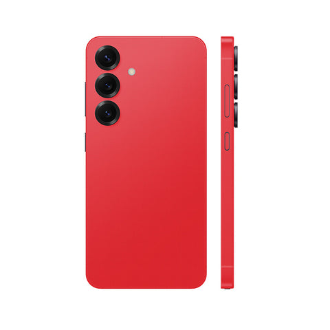 Miếng Dán Da Samsung Galaxy S25 Series Vân Aran Đỏ Tươi