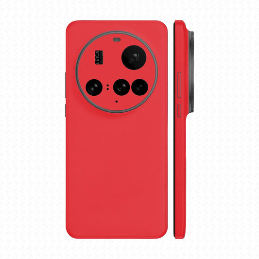 Miếng Dán Da Xiaomi 15 Series Vân Aran Đỏ Tươi