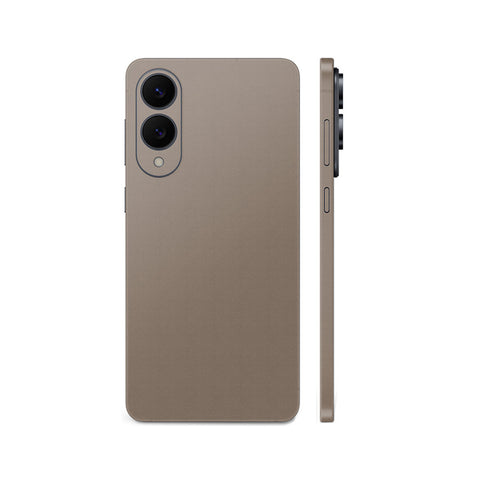 Miếng Dán Da Samsung Galaxy S25 Series Vân Aran Nâu Kaki