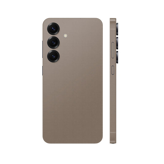 Miếng Dán Da Samsung Galaxy S24 Series Vân Aran Nâu Kaki