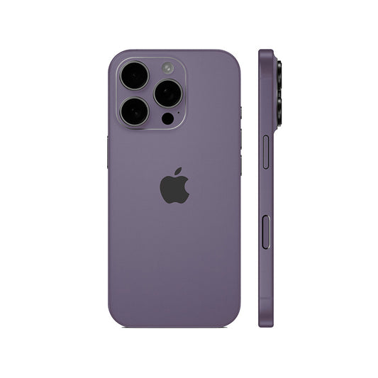 Miếng Dán Da IPhone 15 Series Vân Aran Tím