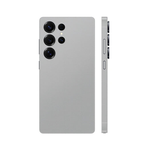 Miếng Dán Da Samsung Galaxy S24 Series Vân Aran Xám Ghi