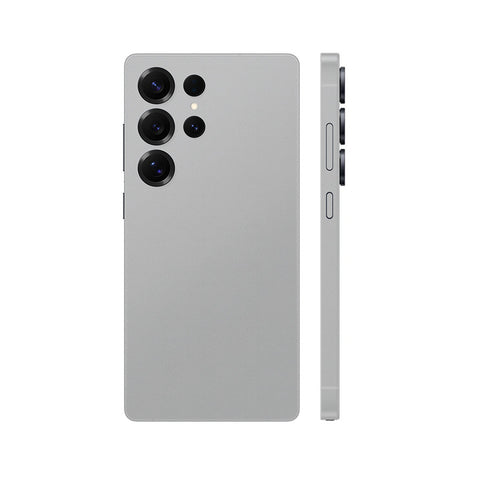 Miếng Dán Da Samsung Galaxy S24 Series Vân Aran Xám Ghi