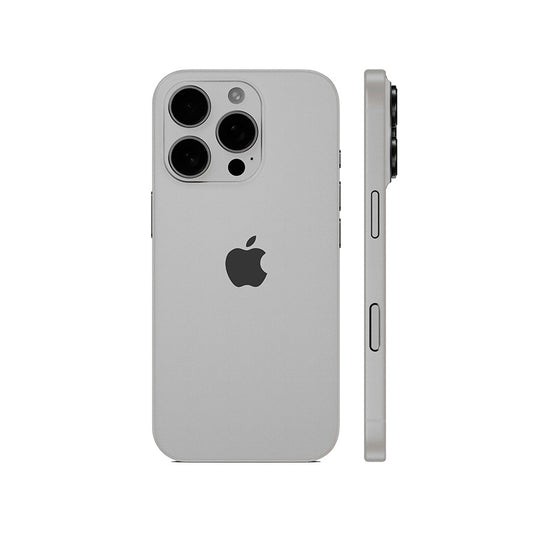 Miếng Dán Da IPhone 15 Series Vân Aran Xám