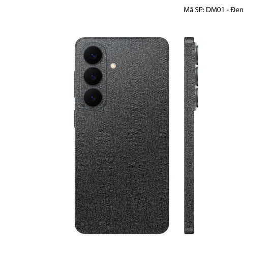 Miếng Dán Da Samsung Galaxy S26 Plus Demin Đen | DM01