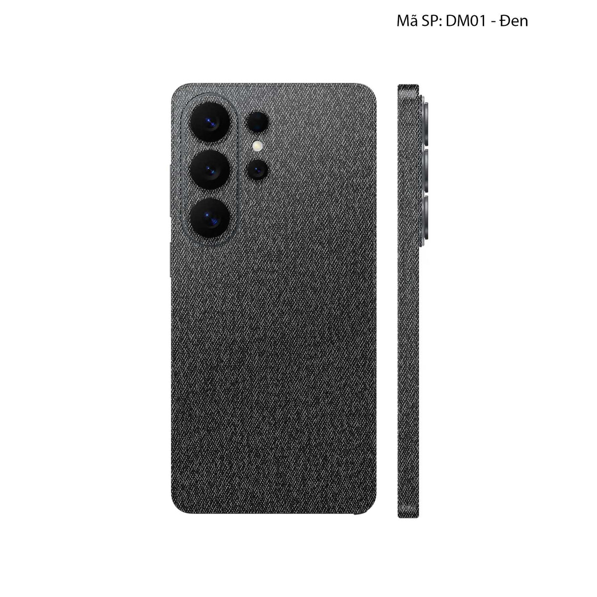 Miếng Dán Da Samsung Galaxy S26 Ultra Demin Đen | DM01