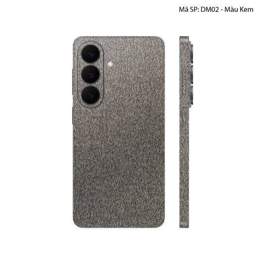 Miếng Dán Da Samsung Galaxy S26 Plus Demin Kem | DM02