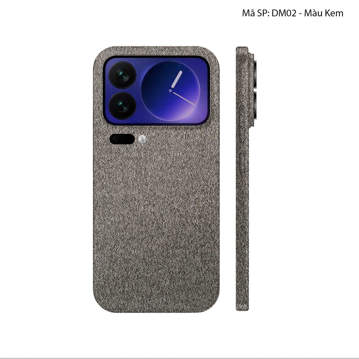 Miếng Dán Da Xiaomi 17 Series Vân Demin Kem | DM02