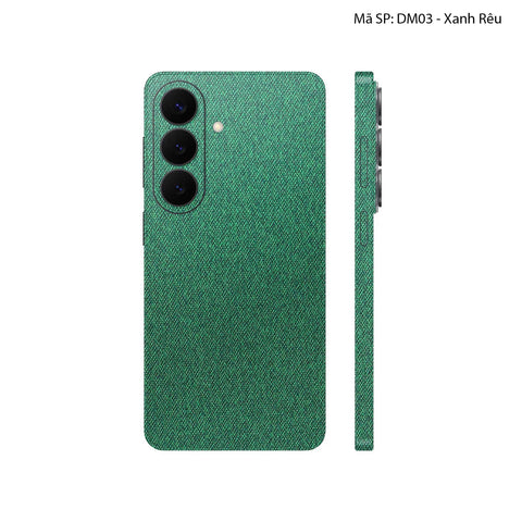 Miếng Dán Da Samsung Galaxy S26 Plus Demin Xanh Rêu | DM03
