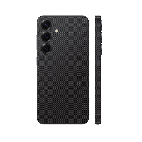Miếng Dán Da Samsung Galaxy S24 Series Vân Fabic Đen