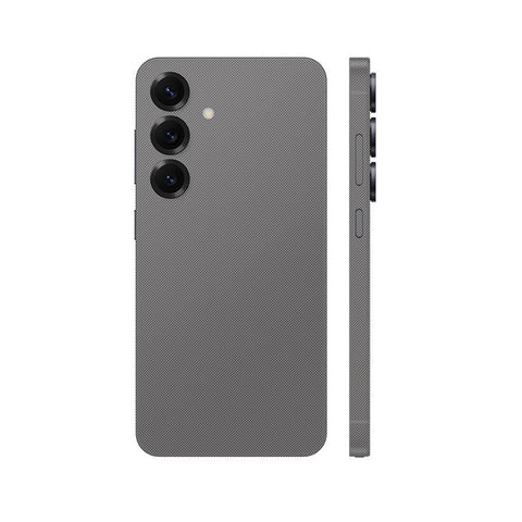 Miếng Dán Da Samsung Galaxy S24 Series Vân Fabic Xám