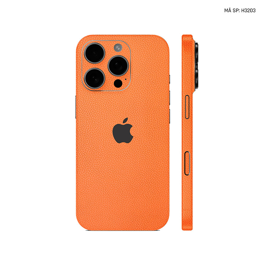 Miếng Dán Da IPhone 16 Series Vân Mil Cam | H3203