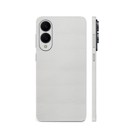 Miếng Dán Da Samsung Galaxy S25 Series Vân Mil Trắng