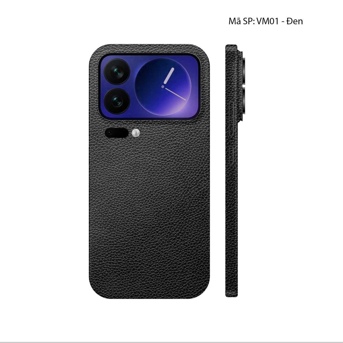 Miếng Dán Da Xiaomi 17 Series Vân Mil Đen | VM01