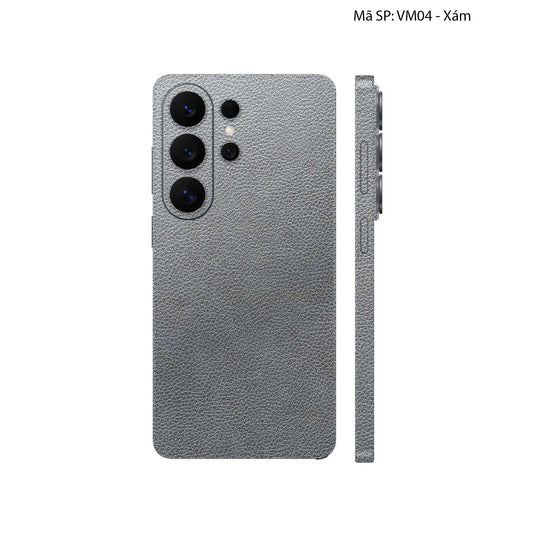 Miếng Dán Da Samsung Galaxy S26 Ultra Vân Mil Xám | VM04