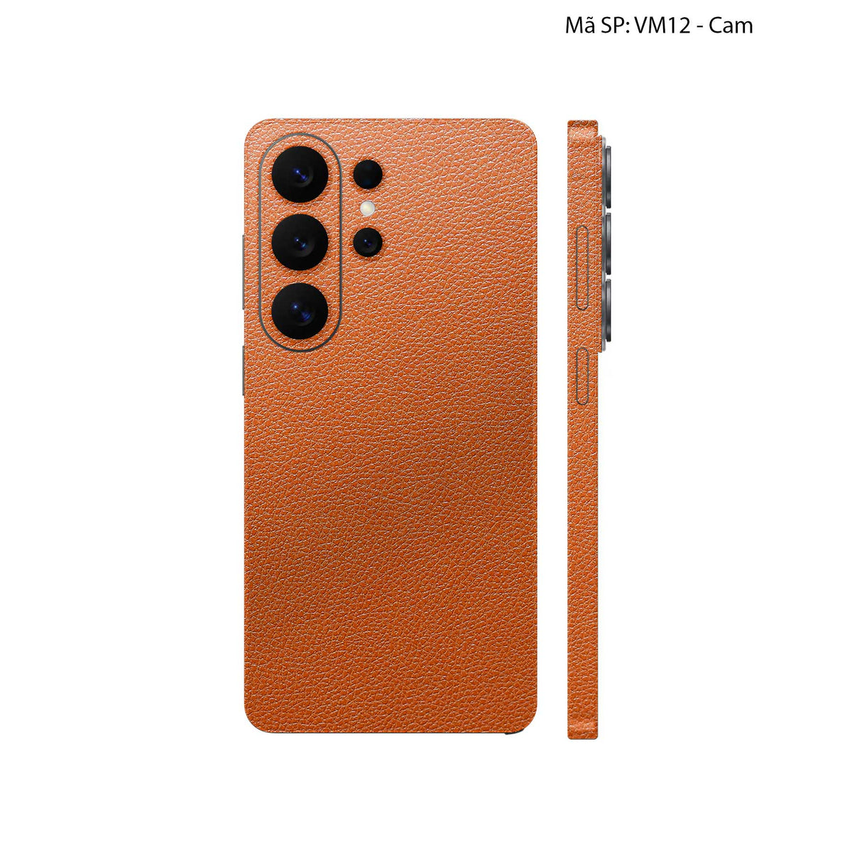Miếng Dán Da Samsung Galaxy S26 Ultra Vân Mil Cam | VM12