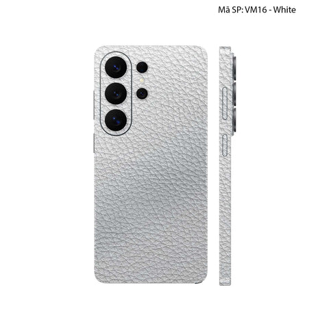 Miếng Dán Da Samsung Galaxy S26 Ultra Vân Mil Trắng | VM16