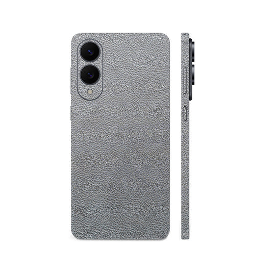 Miếng Dán Da Samsung Galaxy S25 Series Vân Mil Xám