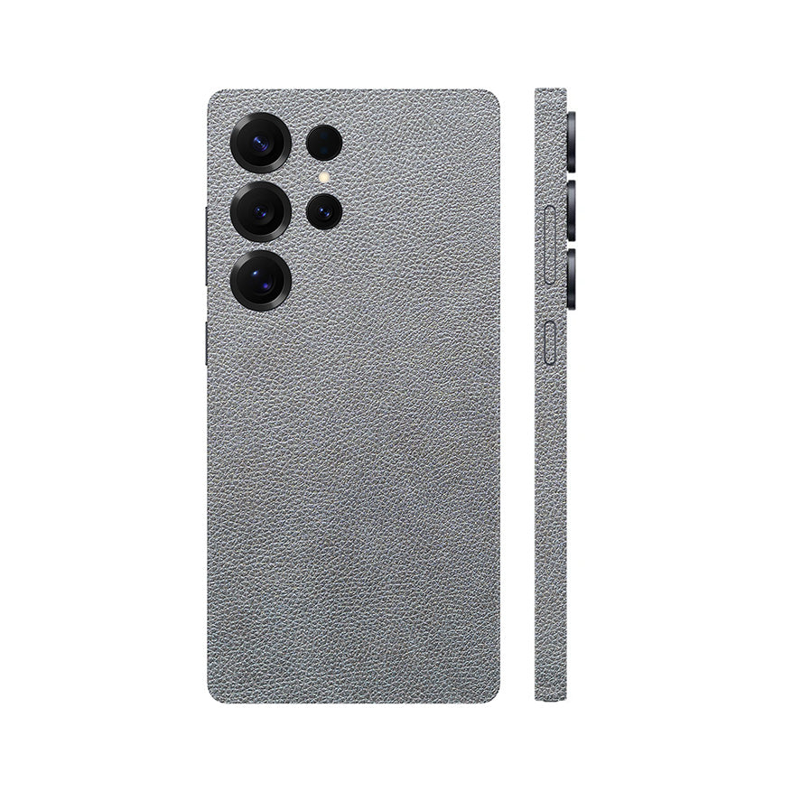 Miếng Dán Da Samsung Galaxy S24 Series Vân Mil Xám | VM04