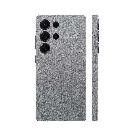 Miếng Dán Da Samsung Galaxy S24 Series Vân Mil Xám | VM04
