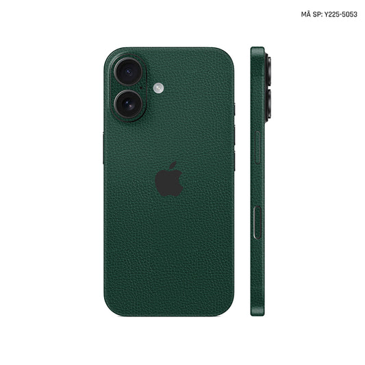 Miếng Dán Da IPhone 15 Series Vân Mil Xanh Rêu | Y225-5053