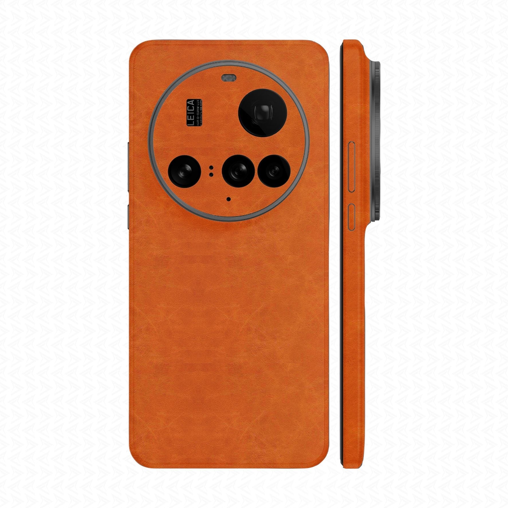 Miếng Dán Da Xiaomi 15 Ultra Vân Nappa Nâu Bò