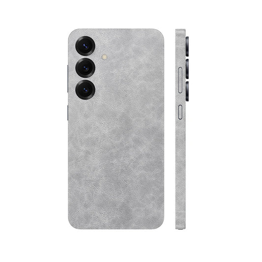 Miếng Dán Da Samsung Galaxy S24 Series Vân Nappa Xám | H5802