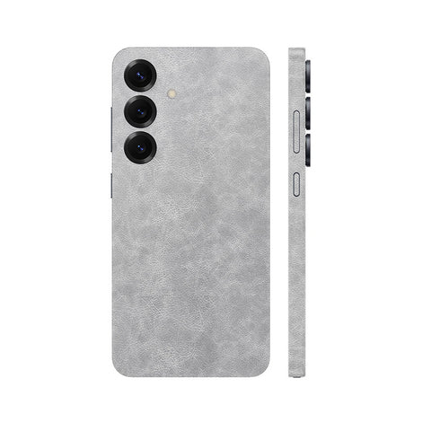 Miếng Dán Da Samsung Galaxy S24 Series Vân Nappa Xám | H5802