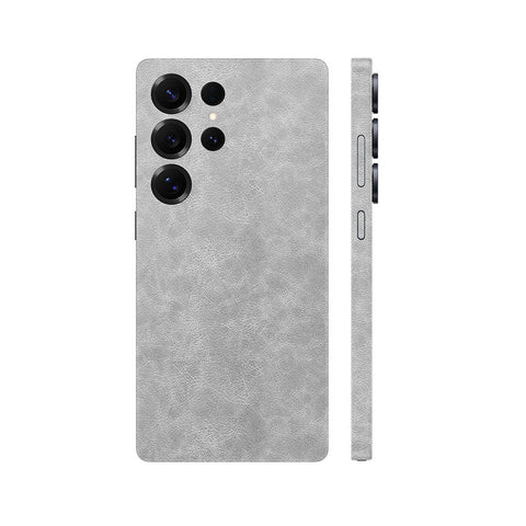 Miếng Dán Da Samsung Galaxy S24 Series Vân Nappa Xám | H5802