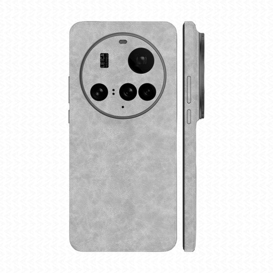 Miếng Dán Da Xiaomi 15 Ultra Vân Nappa Xám