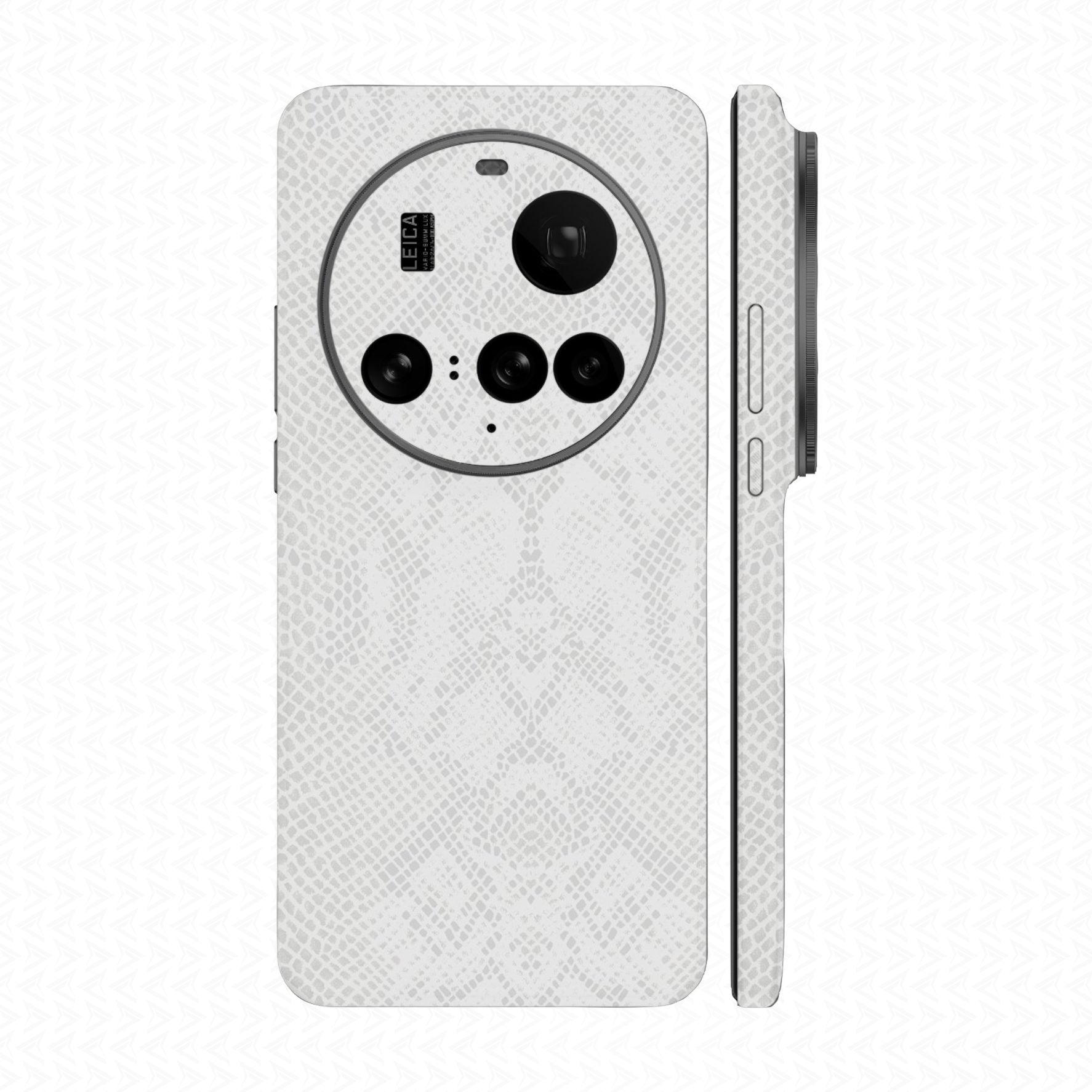 Miếng Dán Da Xiaomi 15 Ultra Vân Rắn Trắng