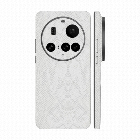 Miếng Dán Da Xiaomi 15 Ultra Vân Rắn Trắng