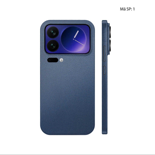 Miếng Dán Da Xiaomi 17 | Pro | Pro Max Vân Voi Xanh Navy 01