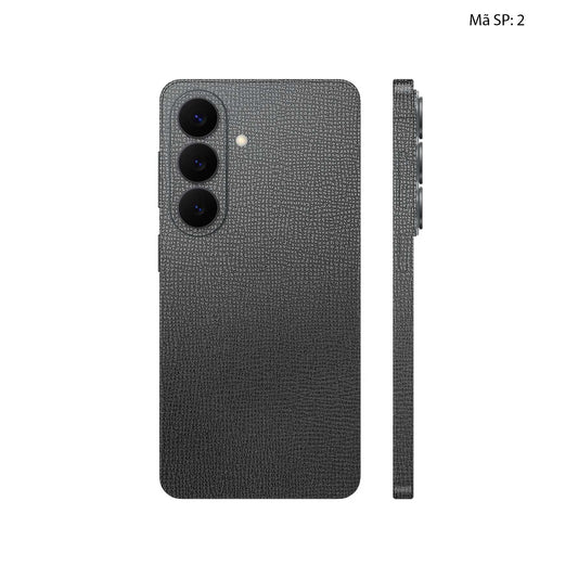 Miếng Dán Da Samsung Galaxy S26 Plus Vân Voi Đen 02