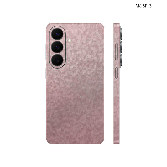 Miếng Dán Da Samsung Galaxy S26 Plus Vân Voi Hồng 03