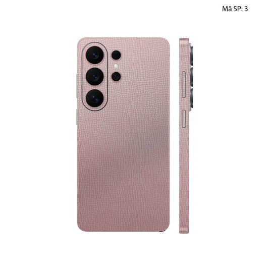 Miếng Dán Da Samsung Galaxy S26 Ultra Vân Voi Hồng 03