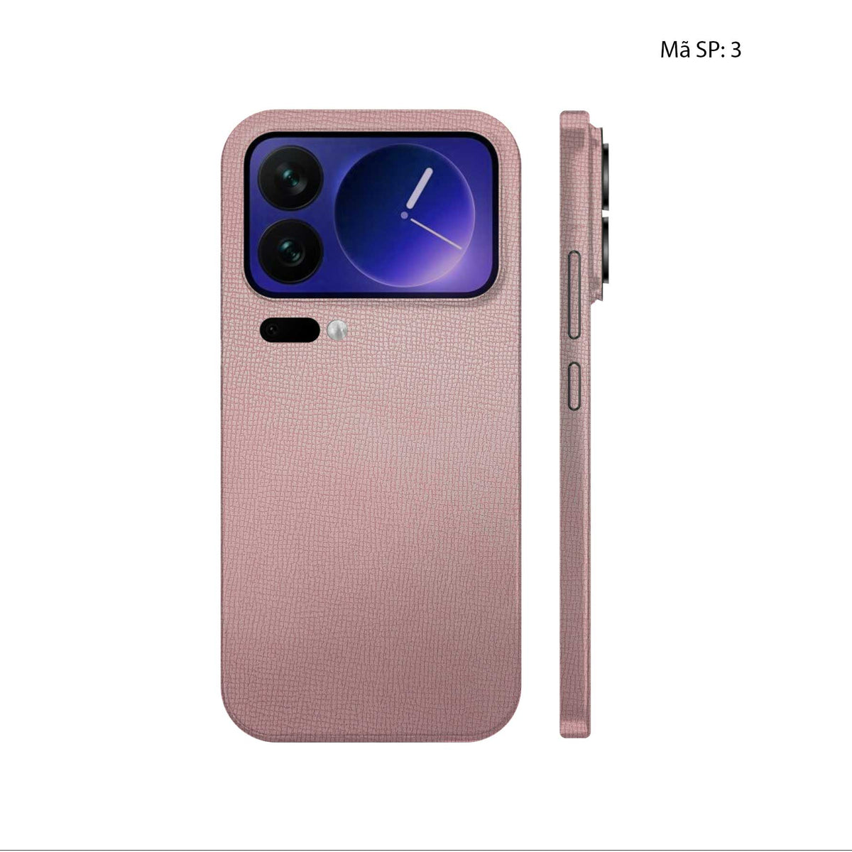 Miếng Dán Da Xiaomi 17 | Pro | Pro Max Vân Voi Hồng 03