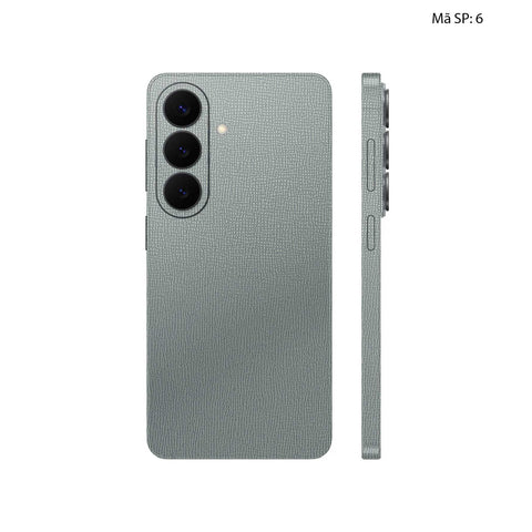 Miếng Dán Da Samsung Galaxy S26 Plus Vân Voi Xám 05