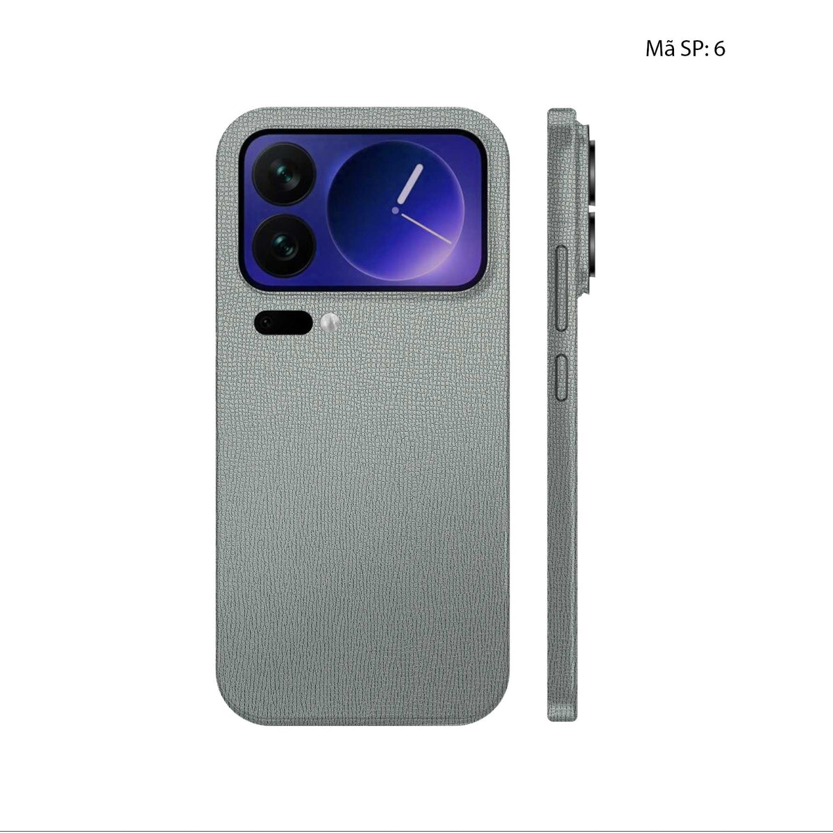 Miếng Dán Da Xiaomi 17 | Pro | Pro Max Vân Voi Xám 06