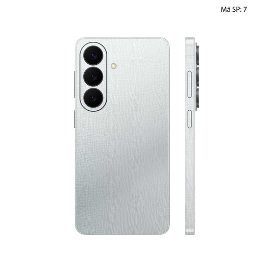 Miếng Dán Da Samsung Galaxy S26 Plus Vân Voi Trắng 07