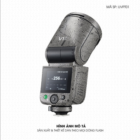 Dán Skin Đèn Flash Vân Nổi Vi Mạch Titan | UVPT01