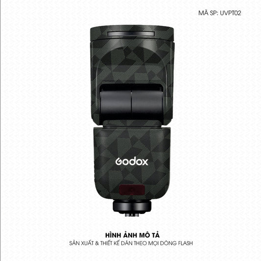Dán Skin Đèn Flash Vân Nổi Nordic Xanh Midnight | UVPT02
